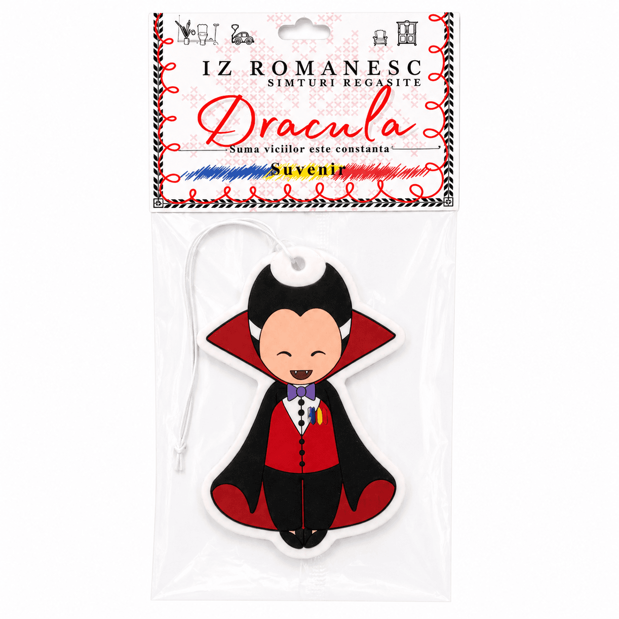 Odorizant auto Iz Românesc Dracula CheiFolk ambalat