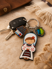 Set Breloc Tradițional Mândră – Cadou Folk Românesc