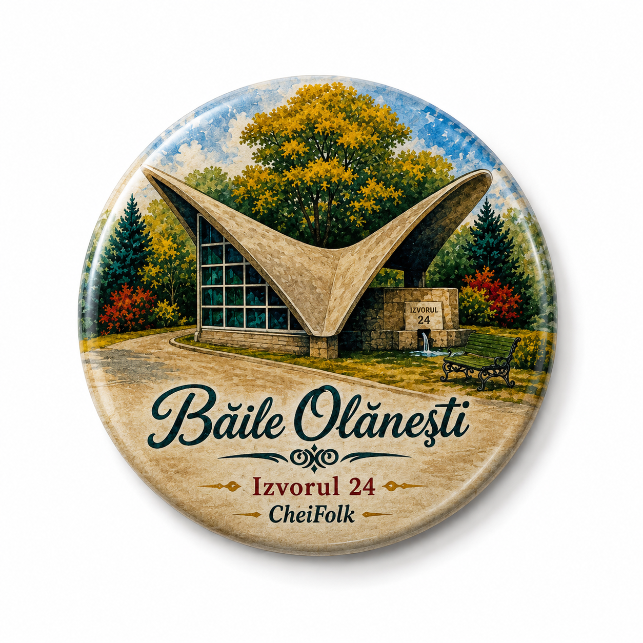 Magnet CheiFolk – Băile Olănești