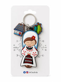 Set Breloc Tradițional Mândră – Cadou Folk Românesc