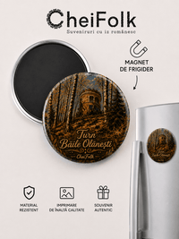 Magnet suvenir de frigider  Băile Olănești România CheiFolk