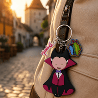Breloc set Dracula suvenir românesc CheiFolk