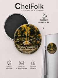 Magnet suvenir Băile Olănești România CheiFolk expus - frigider